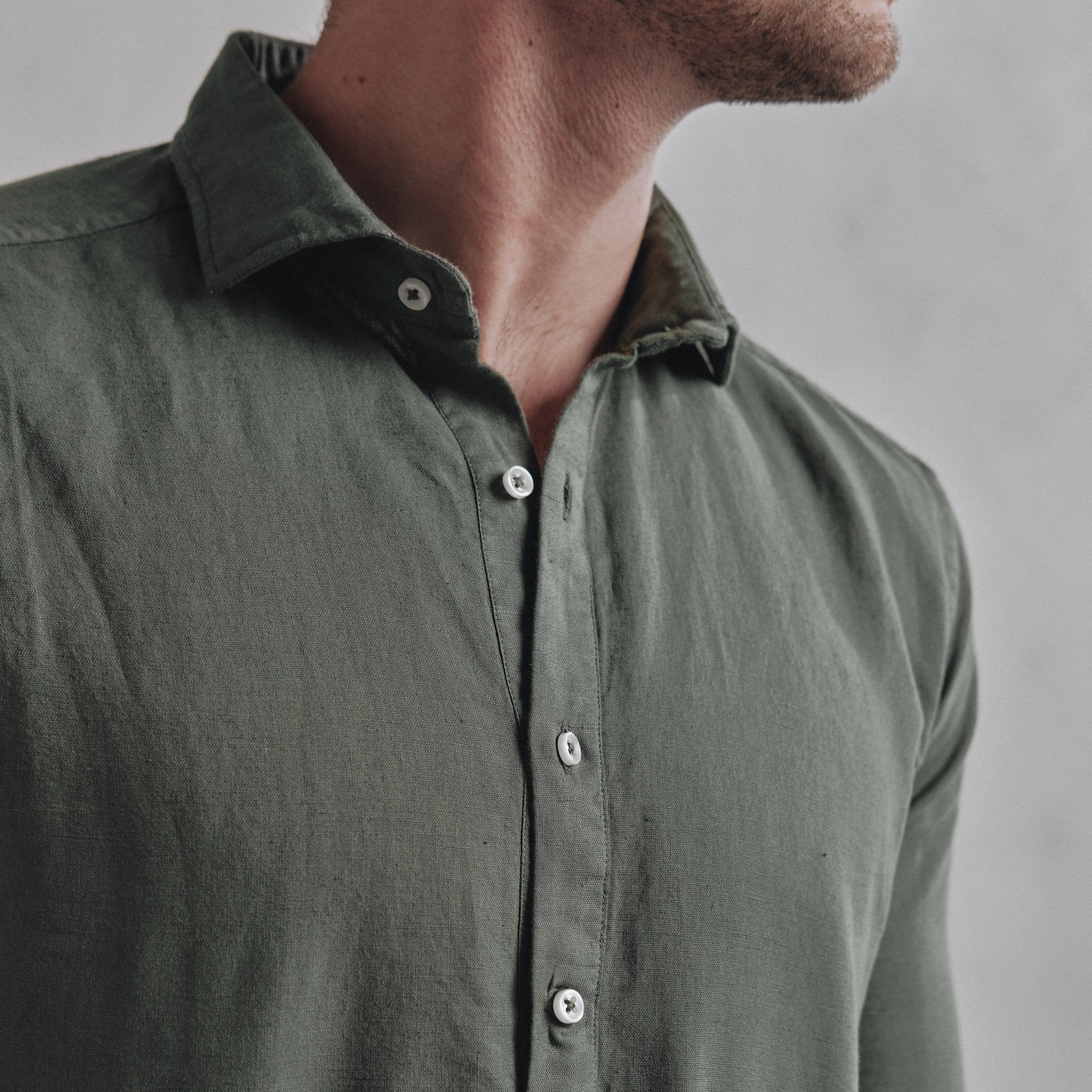 Polera Lino Varadero Verde - Sohhan