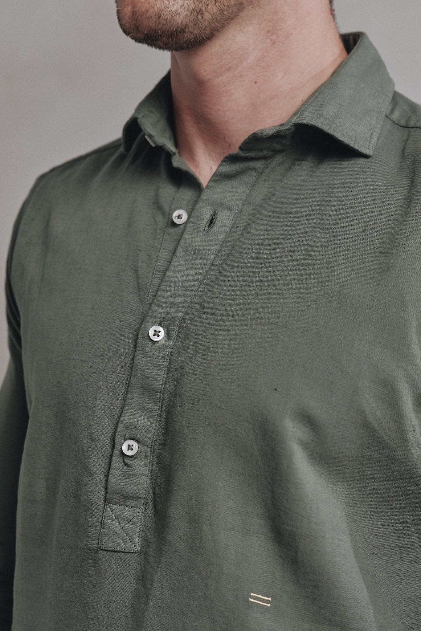 Polera Lino Varadero Verde - Sohhan