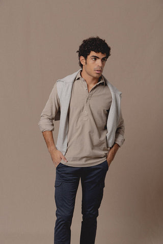 Polera Micropana Cord Beige - Sohhan