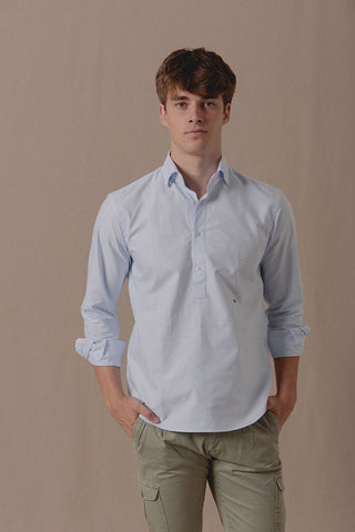 Polera Oxford Classic Celeste - Sohhan