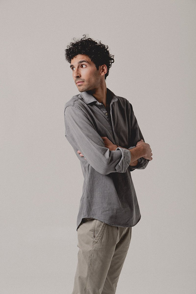 Polera Vaquera Gris Urama - Sohhan