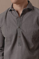 Polera Vaquera Rock Gris Medio - Sohhan