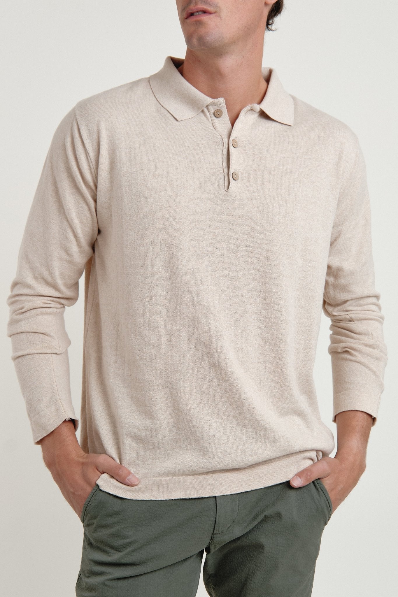 Polo Jersey Brann Beige - Sohhan