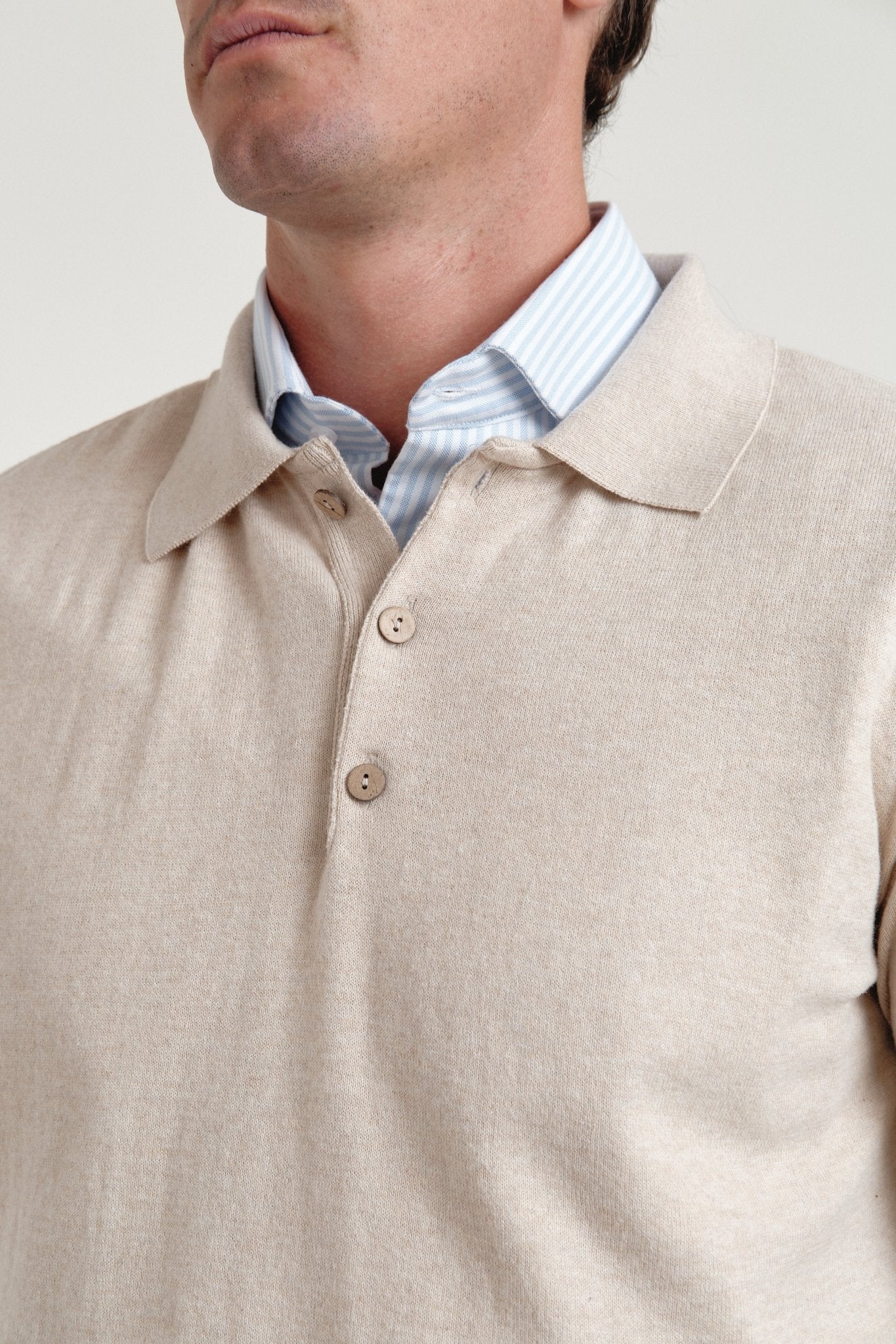 Polo Jersey Brann Beige - Sohhan