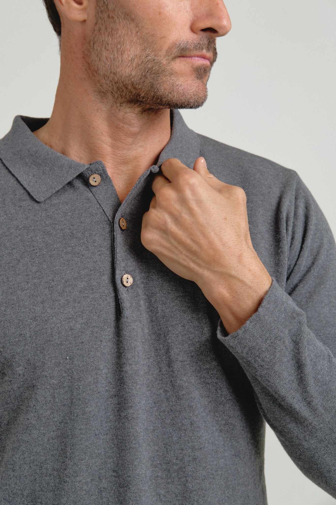 Polo Jersey Brann Gris - Sohhan