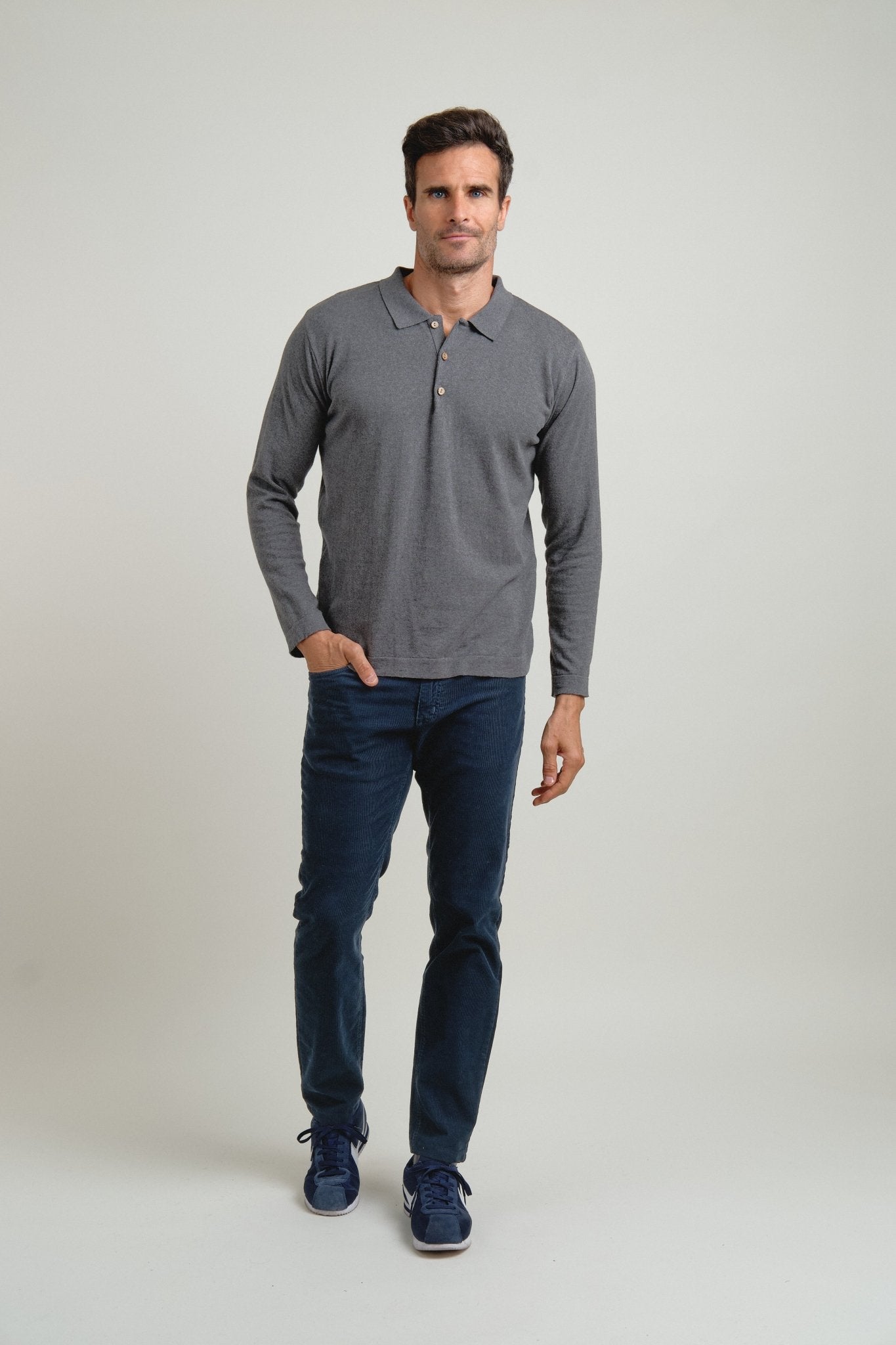 Polo Jersey Brann Gris - Sohhan