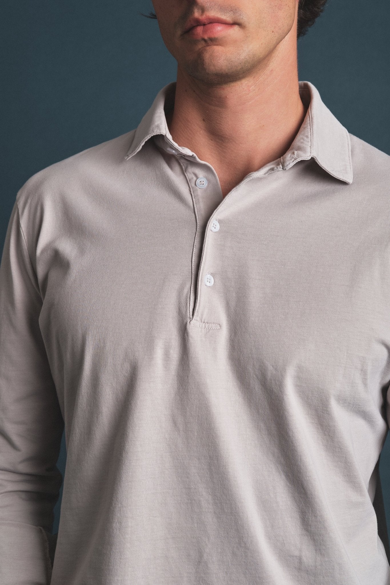 Polo Knit Shirt Grey Hustle Heritage - Sohhan