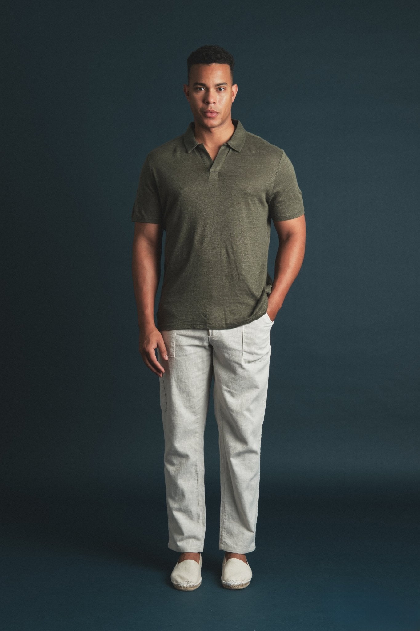 Polo Linen Green Hustle Heritage - Sohhan
