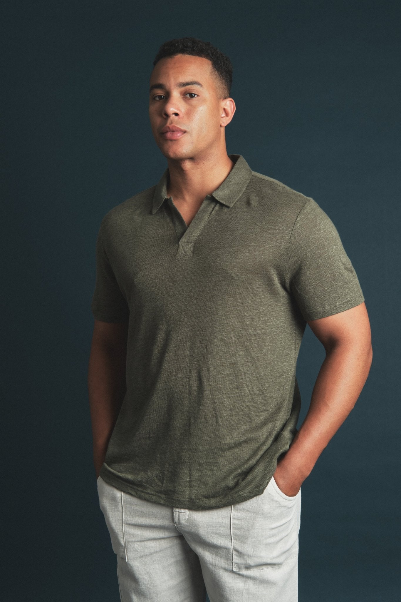 Polo Linen Green Hustle Heritage - Sohhan