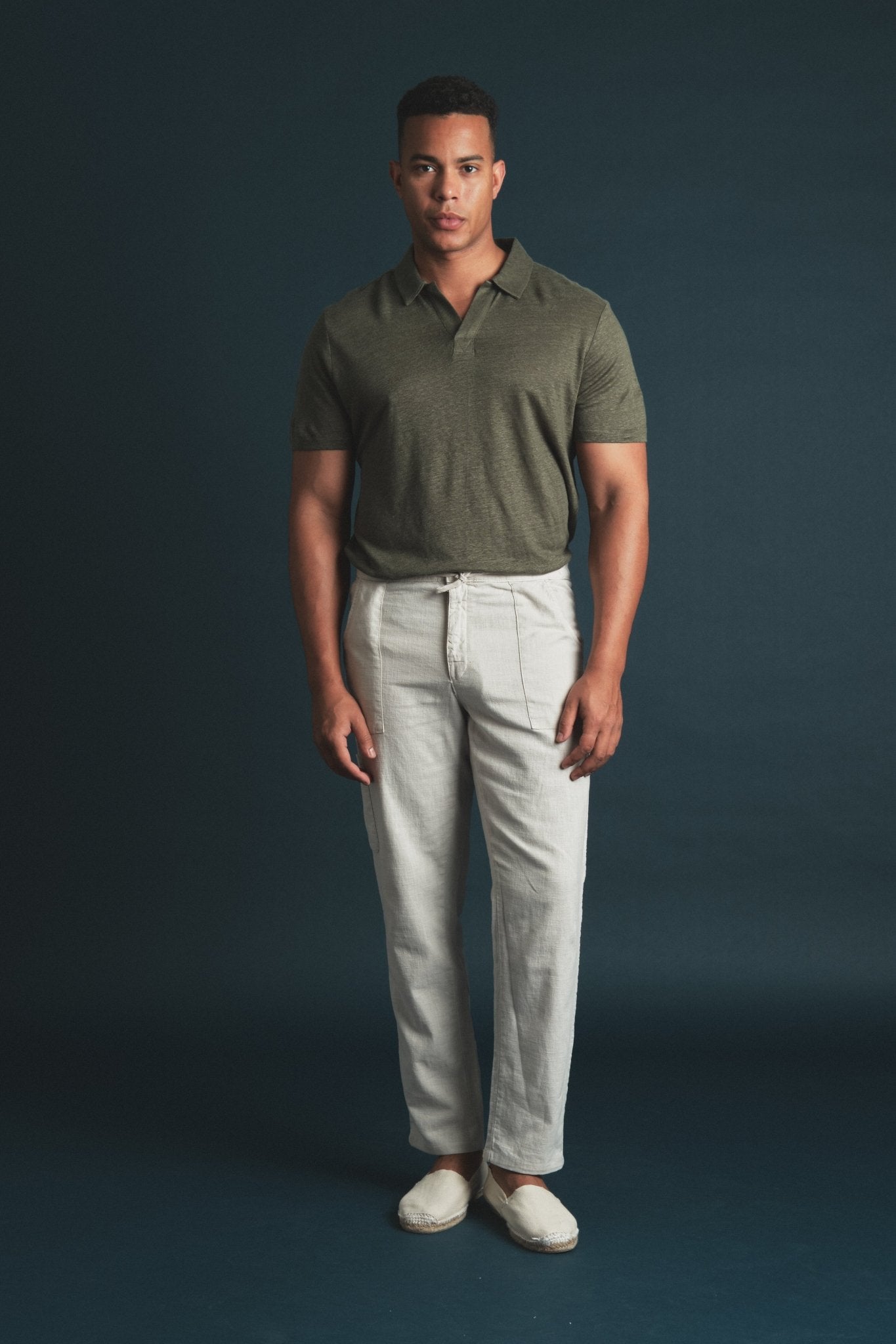 Polo Linen Green Hustle Heritage - Sohhan