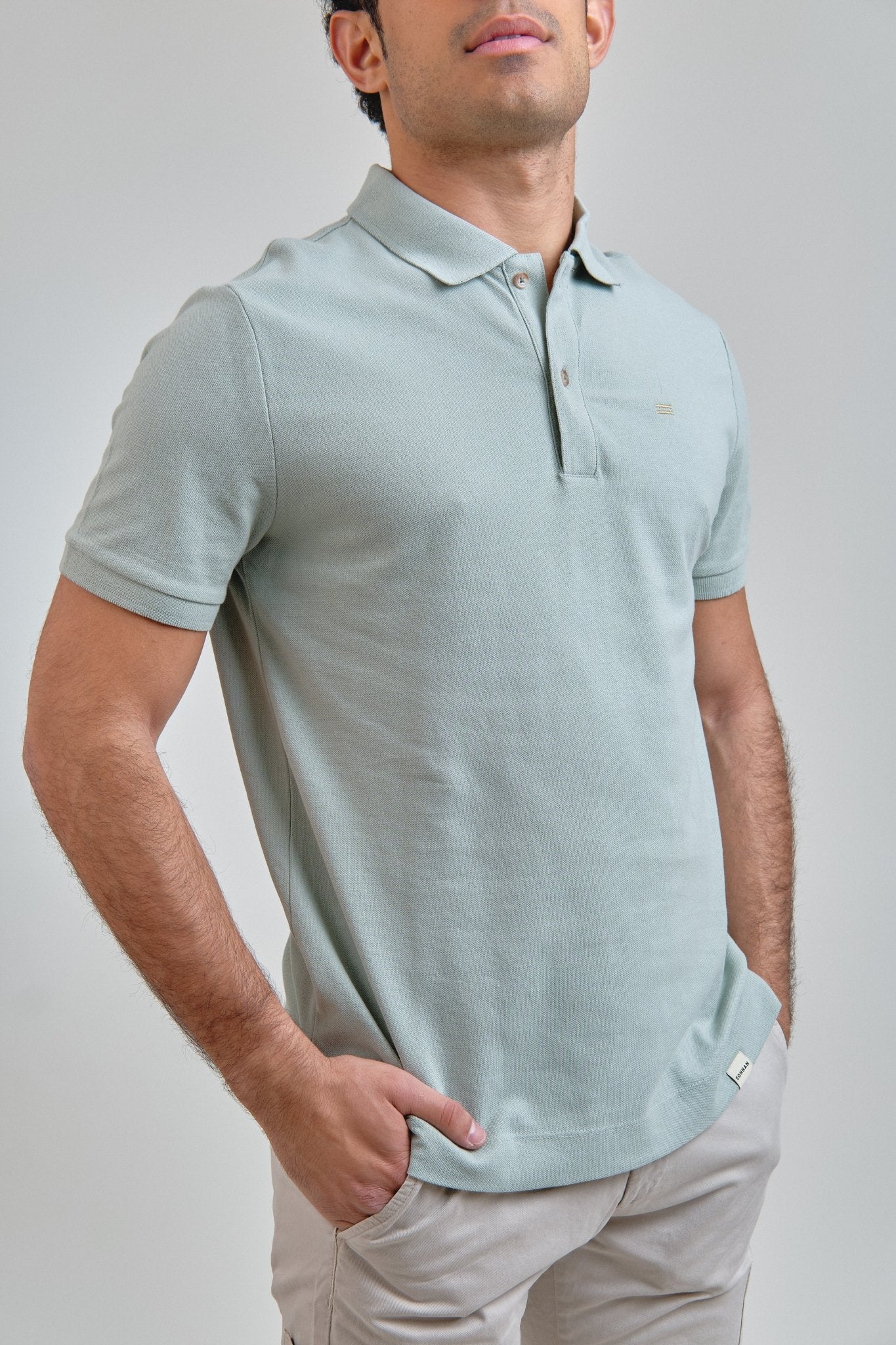 Polo Piqué Verde Claro - Sohhan