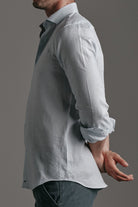Pure Linen Shirt Lightblue Hustle Heritage - Sohhan