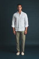 Pure Linen Shirt White Hustle Heritage - Sohhan