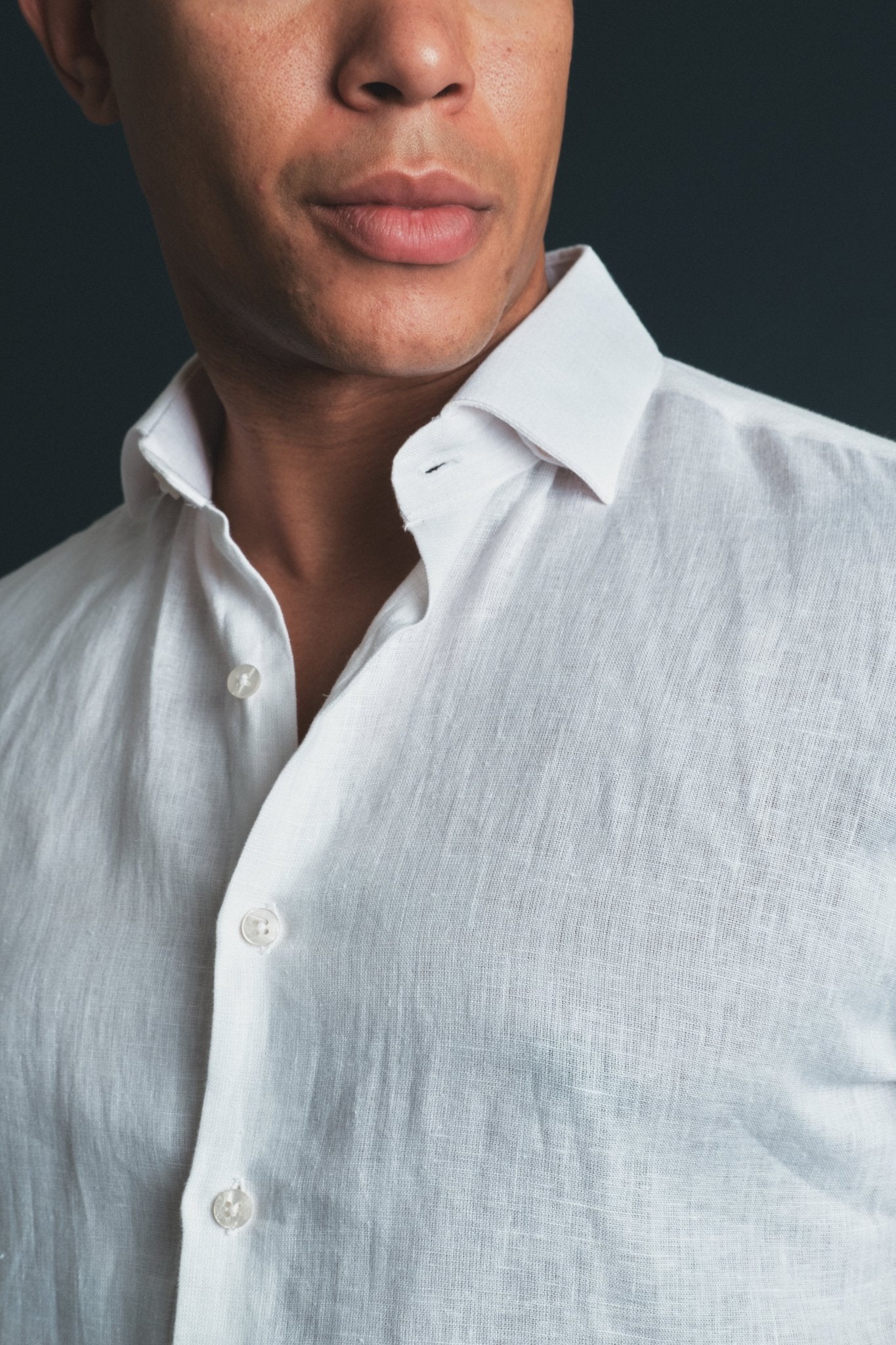 Pure Linen Shirt White Hustle Heritage - Sohhan