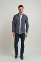 Sobrecamisa de punto Orven Gris - Sohhan
