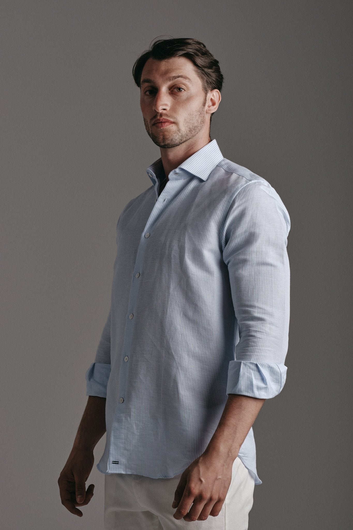 Stripes Linen Shirt Hustle Heritage - Sohhan