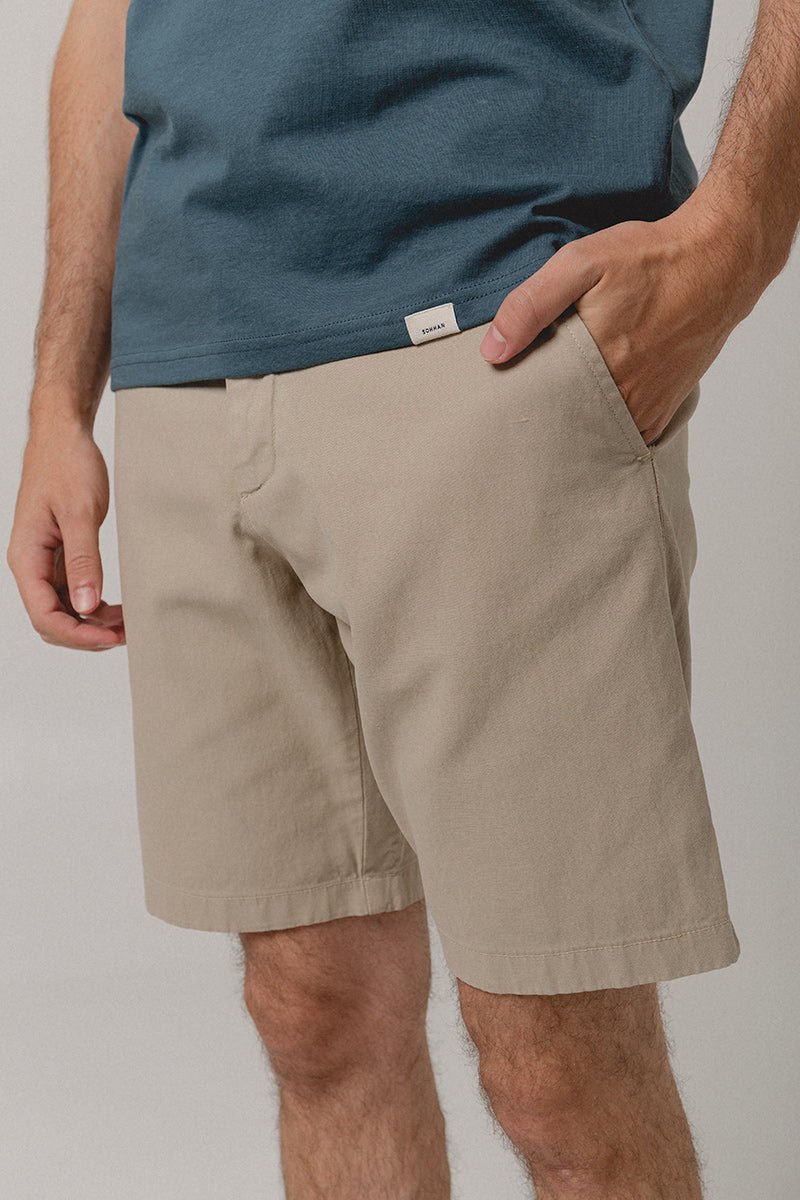 Bermuda Algodón Lino Beige - Sohhan