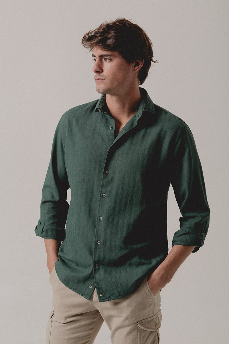 Camisa Espiga Verde Coventry - Sohhan
