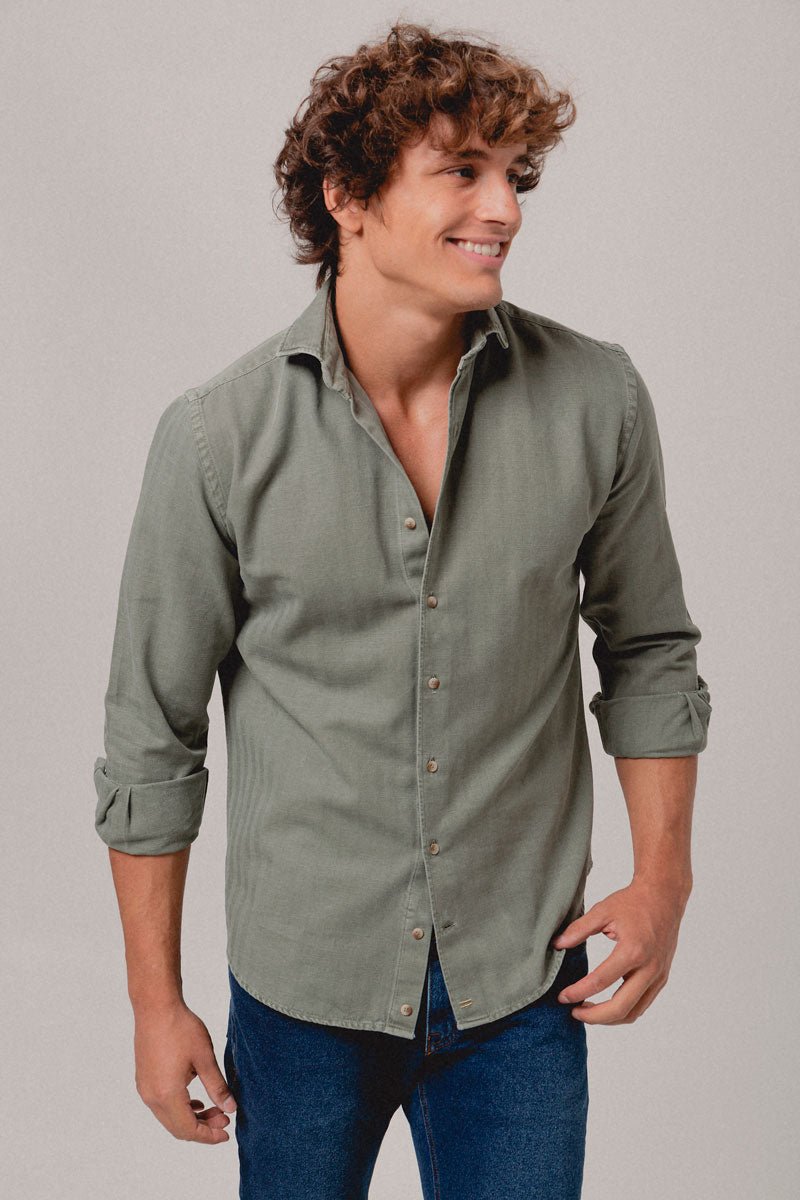 Camisa espiga verde Serengueti - Sohhan