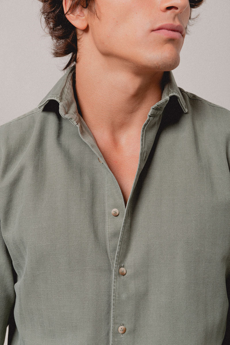 Camisa espiga verde Serengueti - Sohhan