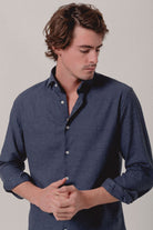 Camisa Franela azul Formentera - Sohhan