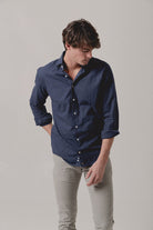 Camisa Franela Azul Marino - Sohhan
