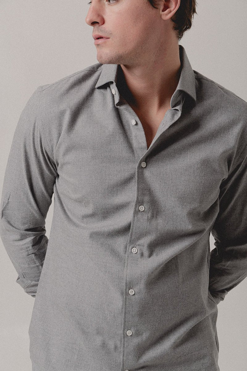 Camisa Franela Gris - Sohhan