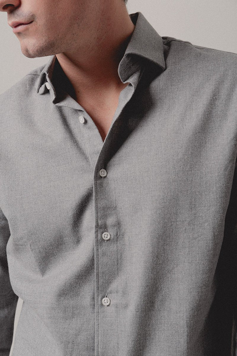 Camisa Franela Gris - Sohhan
