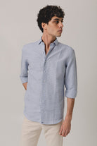 Camisa Lino Pata de Gallo - Sohhan