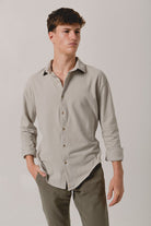 Camisa Piqué Beige Marfil - Sohhan