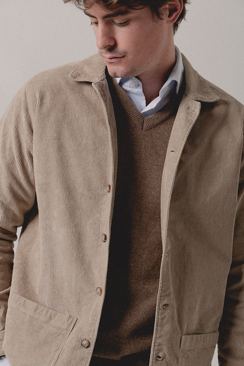 Chaqueta Pana Beige - Sohhan