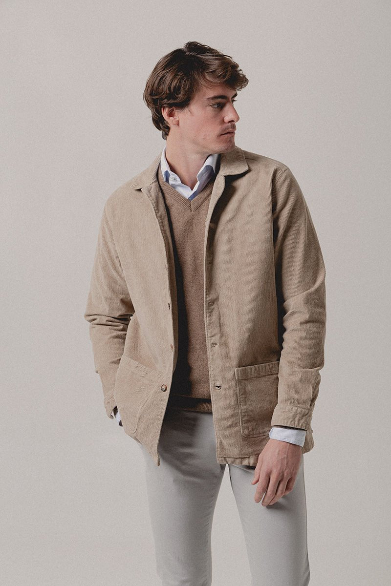 Chaqueta Pana Beige - Sohhan