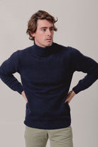Jersey Cuello vuelto Azul Marino - Sohhan