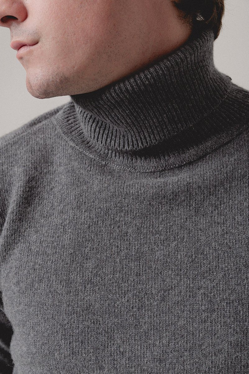 Jersey Cuello vuelto Gris - Sohhan