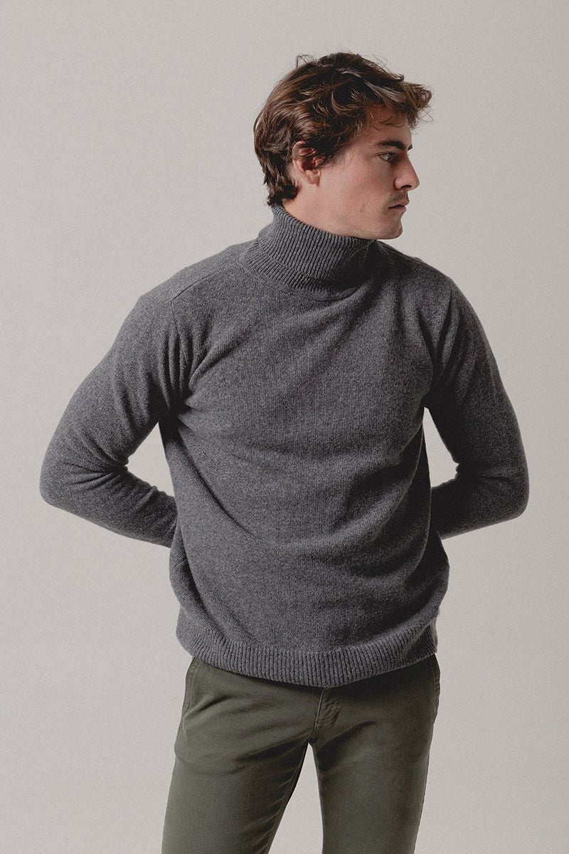 Jersey Cuello vuelto Gris - Sohhan