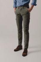 Pantalón Cargo Pana Verde Caza - Sohhan