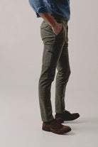 Pantalón Cargo Pana Verde Caza - Sohhan