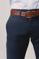 Pantalón chino azul marino estructura - Sohhan