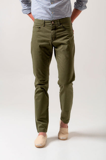 Pantalón Cinco Bolsillos Verde – Sohhan