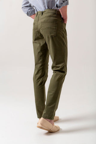 Pantalón Cinco Bolsillos Verde - Sohhan