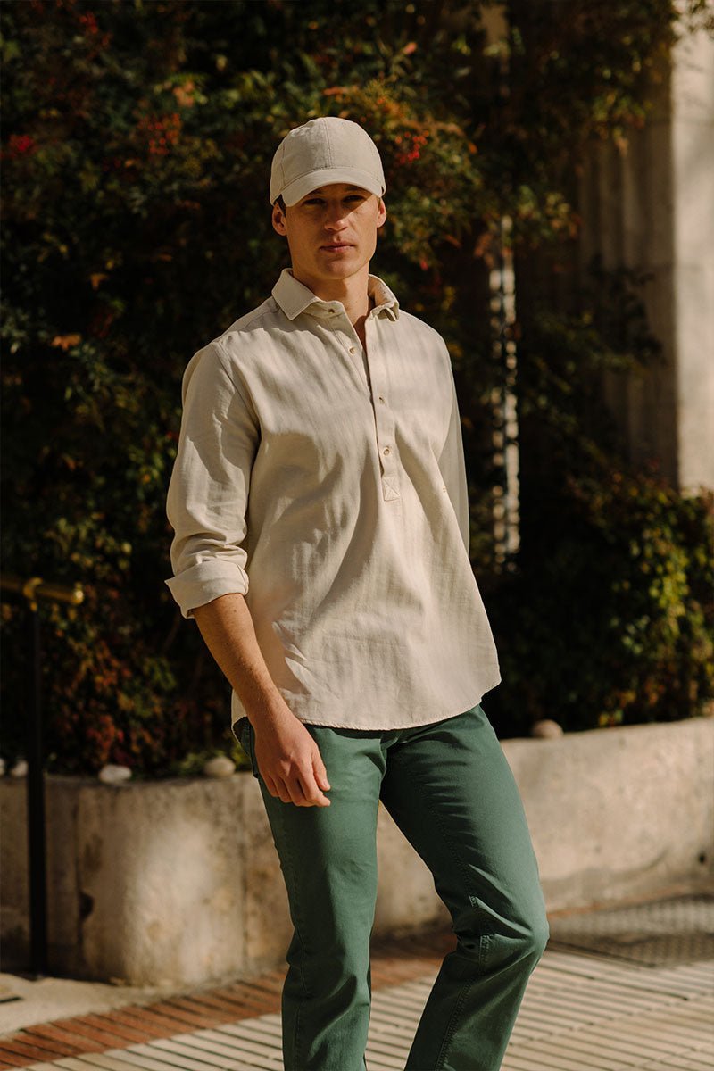 Polera Espiga Crudo Tarento - Sohhan