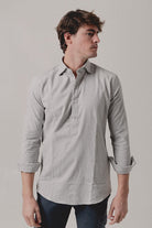Polera Franela Gris Claro - Sohhan